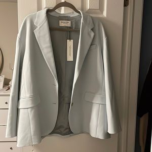 Baby blue oversized blazer
